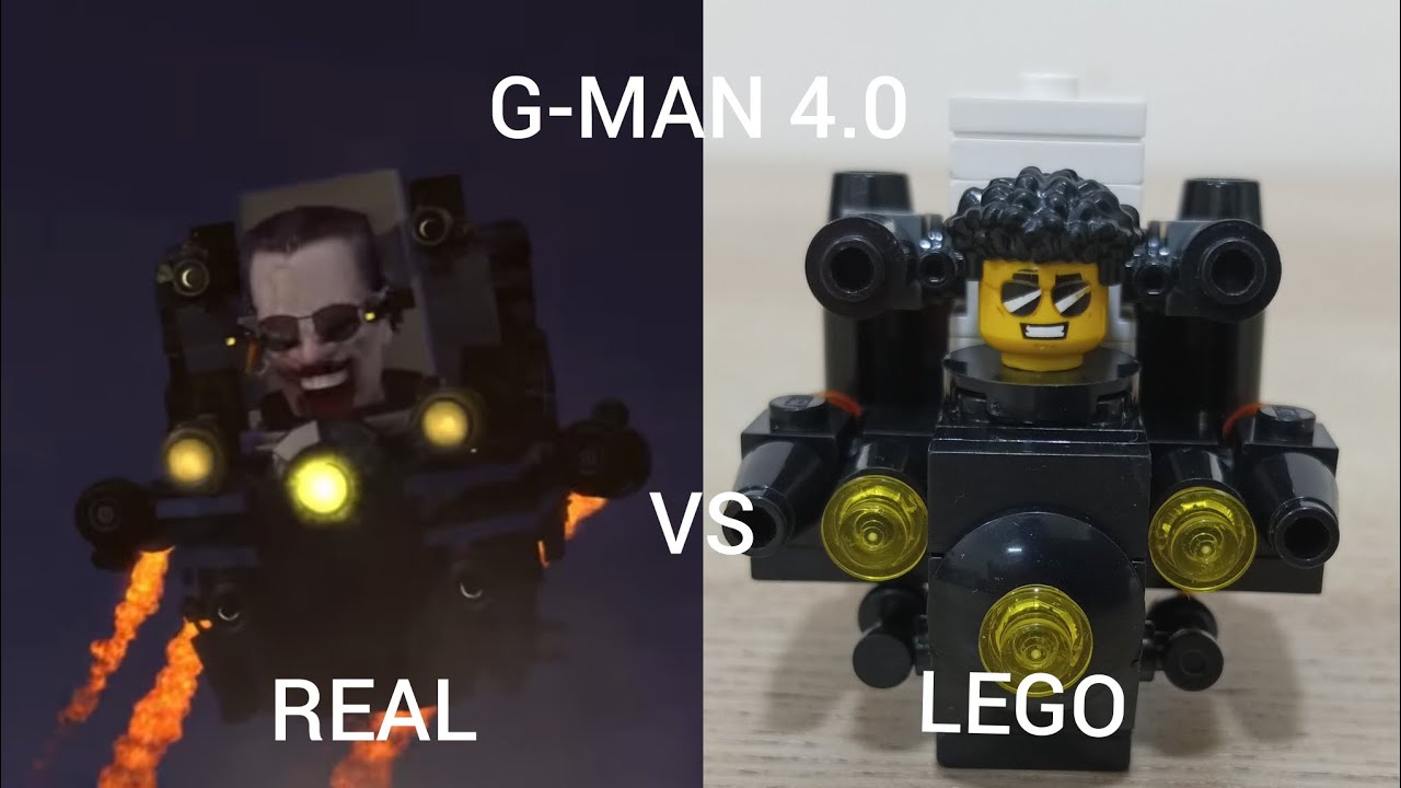 LEGO Upgraded G-Man Toilet 4.0 : Noob, Pro, HACKER! / (Skibidi Toilet) 