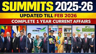 Summits U0026 Venue Current Affairs 2026important Summits 2026 Current Affairssscrailwaypcs 2025