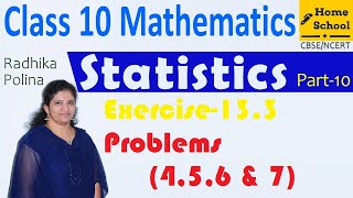 Statistics| Part-10|Class 10|Exercise-13.3 Problem(4,5,6 & 7) Mathematics NCERT/CBSE screenshot 5