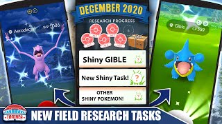 SHINY GIBLE! *DECEMBER RESEARCH TASKS* - SHINY AERODACTYL, & MORE | - YouTube