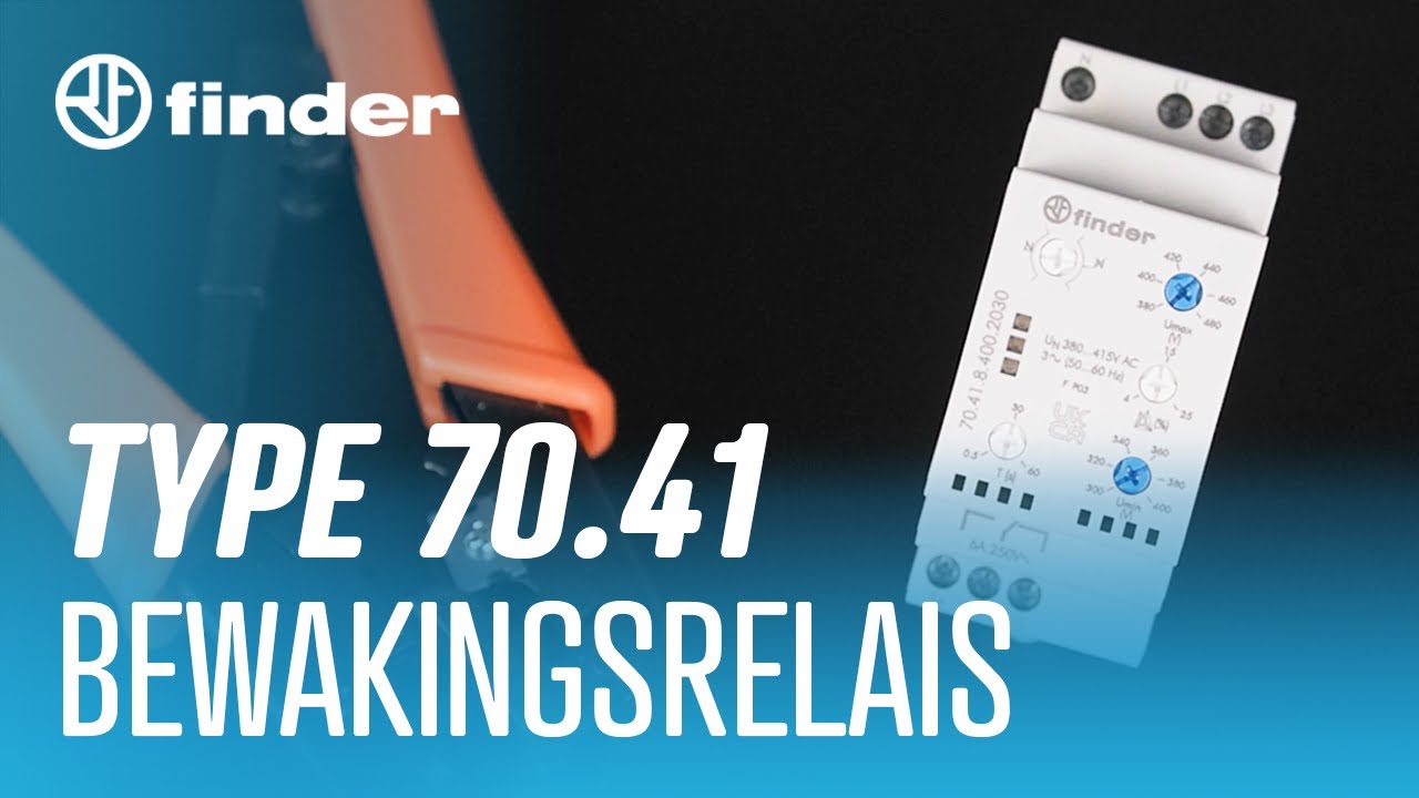Finder Überwachungsrelais Serie 70 – 70.41.8.400.2030-1, 380-415V AC, 1 Wechsler, Sicherheitslogik