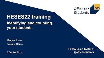 HESES22: Identifying and counting students