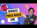 How to create a public link for Zoho Creator form