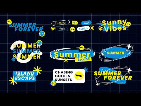 Dynamic Visual Summer Text Animation, a Social Media Template by Loin Studio (Thumbnail 2 of 3)