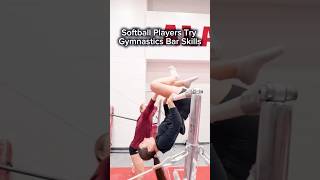 Softball Tried Bars… Wait For It 🙏 | Bama Gymnastics