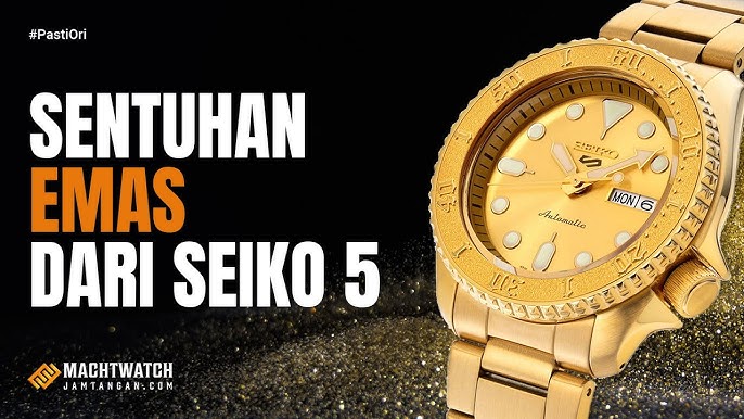 Unboxing Seiko 5 Sports All Gold SRPE74K1 - YouTube