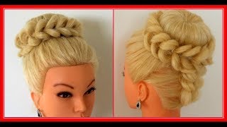 BEAUTIFUL  BUN HAIRSTYLE / HairGlamour Styles /  Hair Tutorials