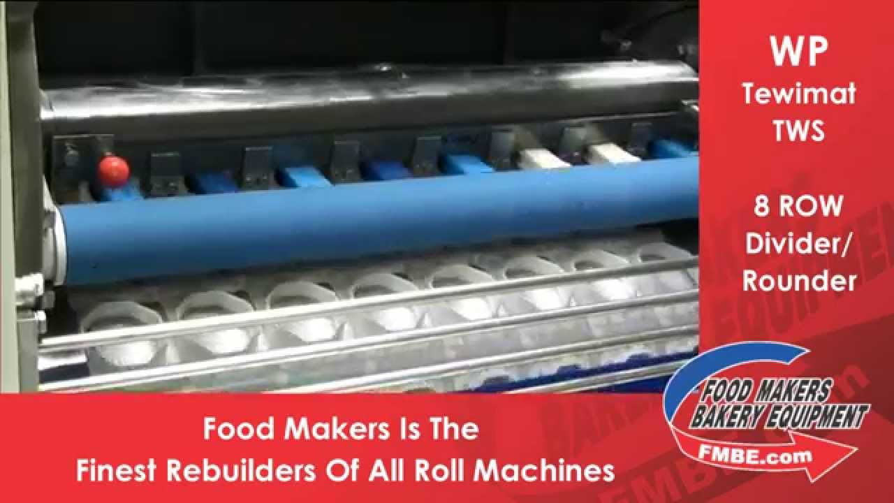 WP Tewimat 8 Row Divider Rounder Food Makers Bakery Equipment YouTube