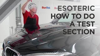 How to do a test section for polishing