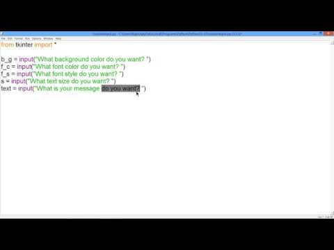 Unique Python Program-Python Tkinter Custom Message