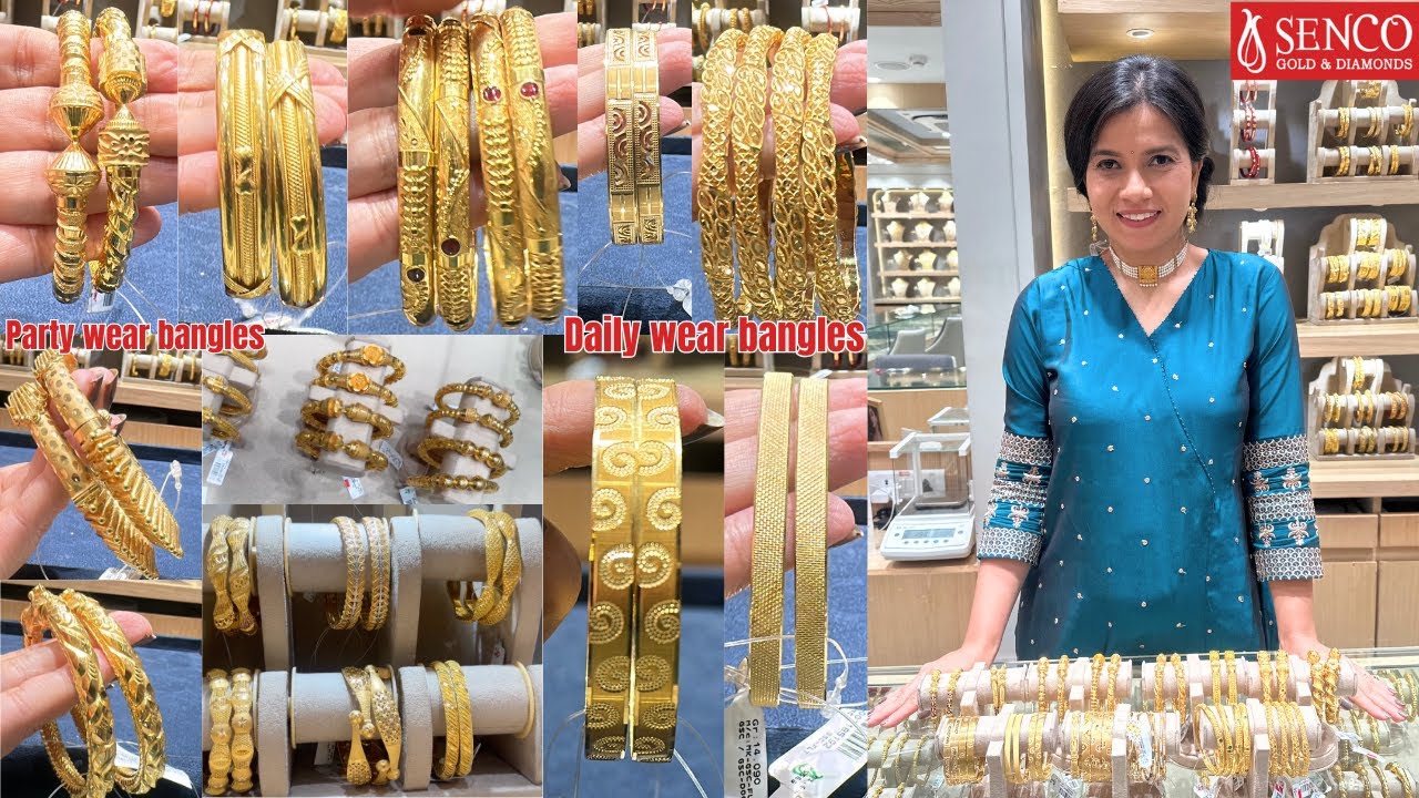 SENCO GOLD Special '25  starting from just 9 grams daily bangles, bala bangles,& kada traditional !