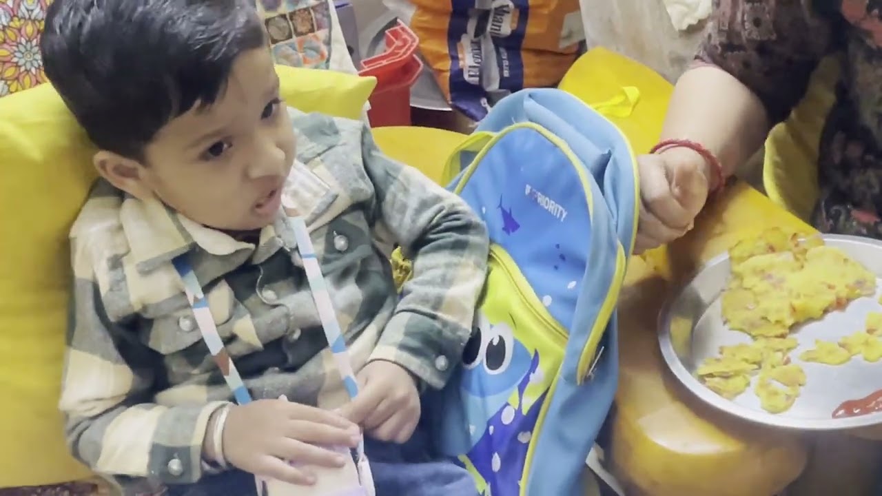 Adharv First Day at School