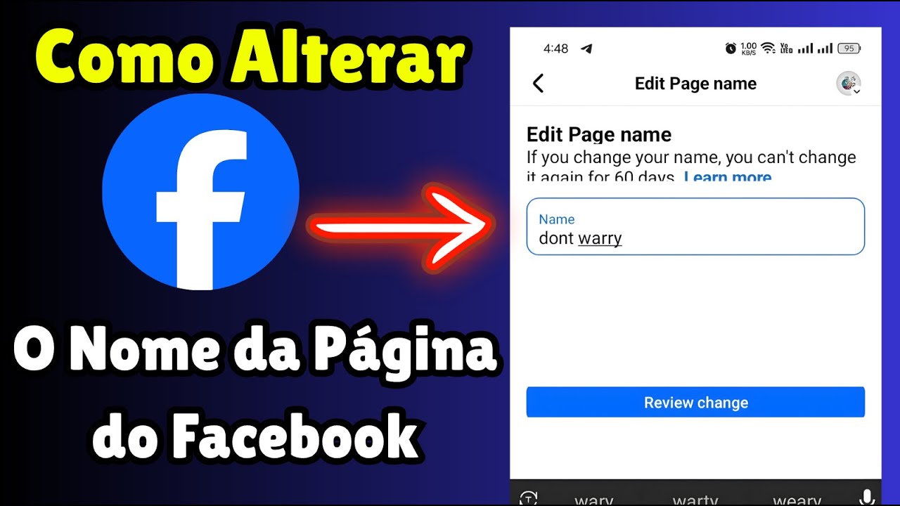 Como Alterar o Nome da Página do Facebook 2025 | Mudar Nome da Página ...