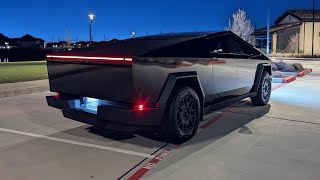 First POV Night Drive // 2024 Tesla Cybertruck Foundation Series Night