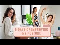 5 Days of Better Posture | Best Exercises & Stretches 🧘‍♀️   | Lucie Fink