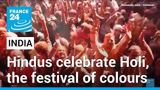 India celebrates Holi, the Hindu festival of colours • FRANCE 24 English