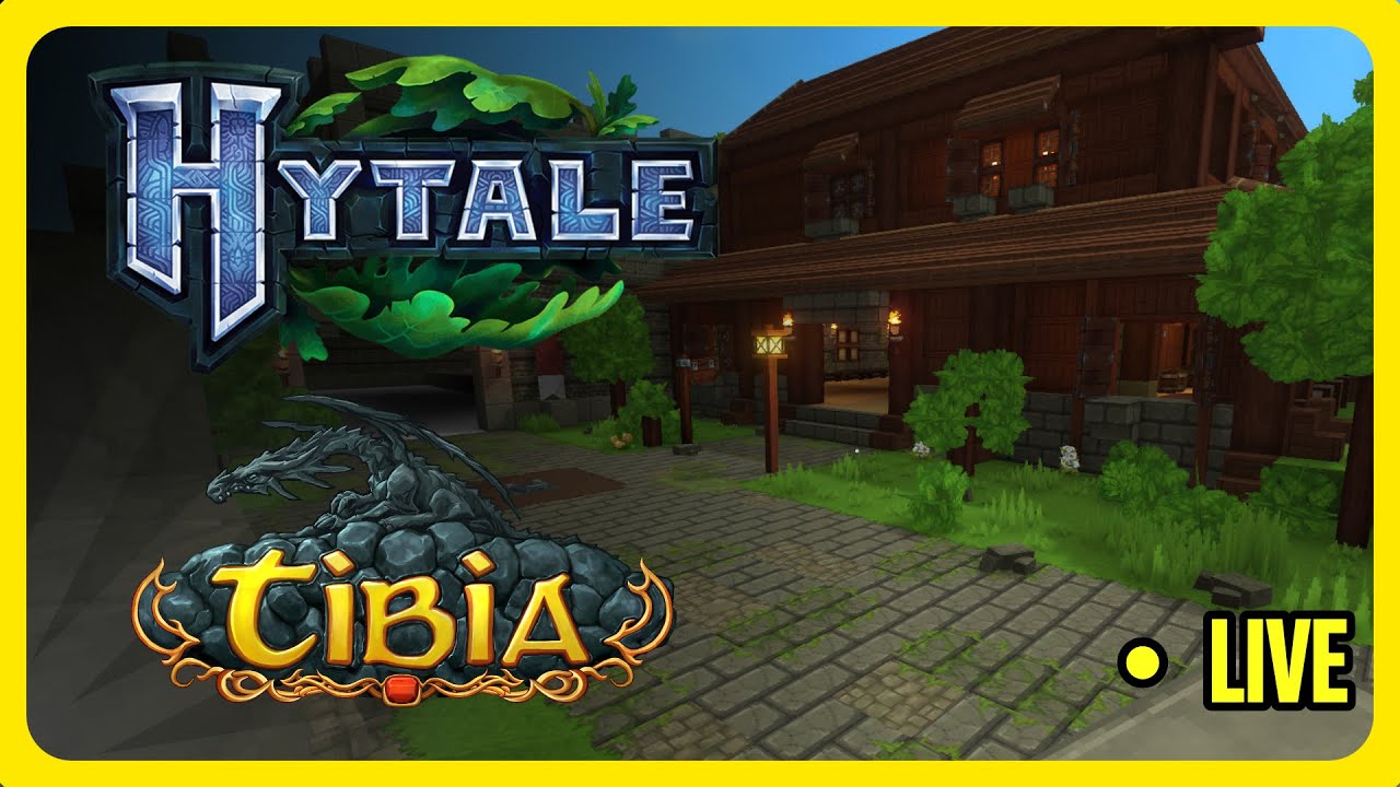 Hytale Criativo - Projeto Hytibia - Recriando Tibia no Hytale! EP.3 (Vertical)