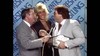 NWA / JCP - Tully Blanchard & Baby Doll - 1985 Promos - Bob Caudle - Mid Atlantic Wrestling - TBS