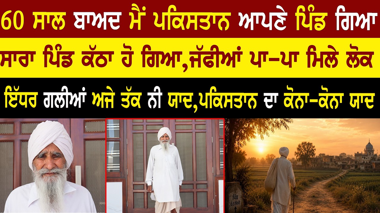 ⁣60 ਸਾਲ ਬਾਅਦ ਮੈਂ ਪਕਿਸਤਾਨ ਆਪਣੇ ਪਿੰਡ ਗਿਆ | Intrsting Interview | Jaspreet Kaur @adeebtvchannel