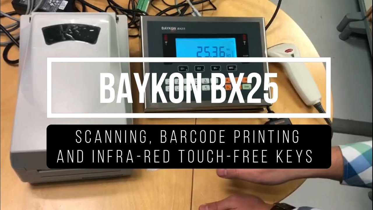 BX25 Weight Indicator - Scanning, Barcode Printing and Infra red Touch Free Keys