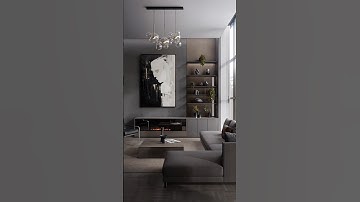 Texturing in #d5render and modeling in #Blender | Modern Elegant Living Room