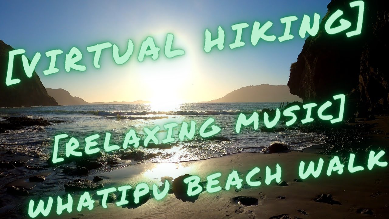 [Relaxing Music] [4K] Whatipu Beach Walk (45 Minutes) [Auckland]