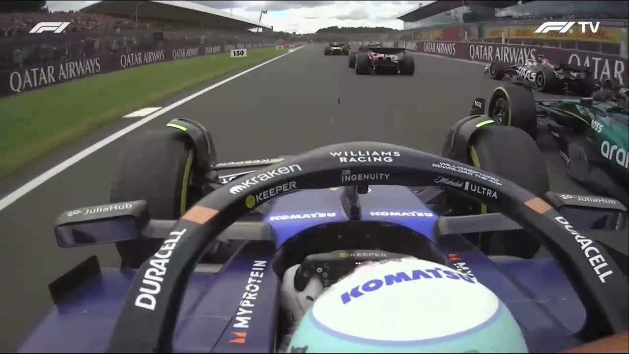 Alexander Albon Onboard Start Silverstone,England 2024