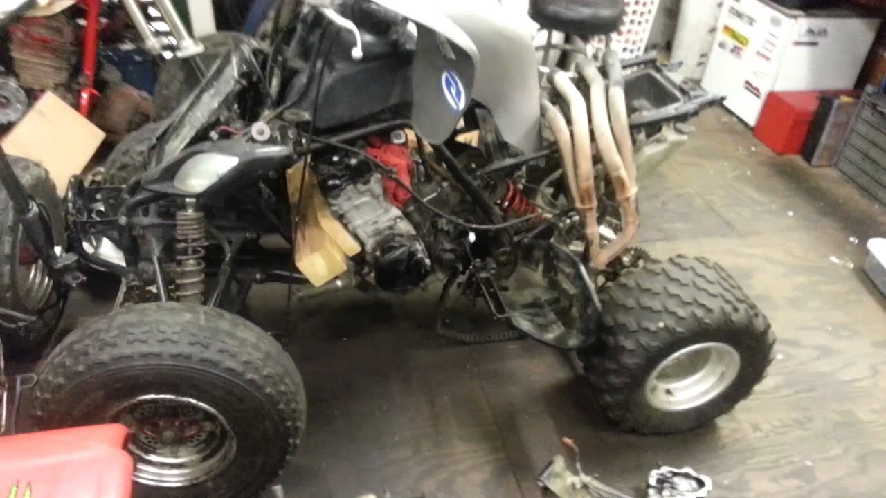 Tearing down another Honda 350x engine - YouTube