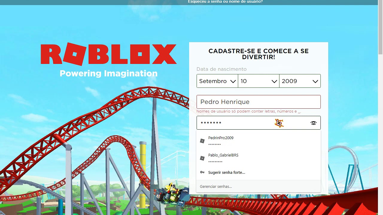 Como Fazer Login No Roblox Youtube