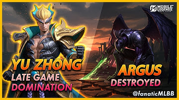 YU ZHONG - THIS IS HOW I DESTROYED ARGUS IN LATE GAME | MLBB | Build & Emblem S38 | fanaticMLBB