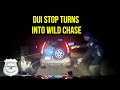 DUI Traffic Stop Escalates into Wild Police Pursuit