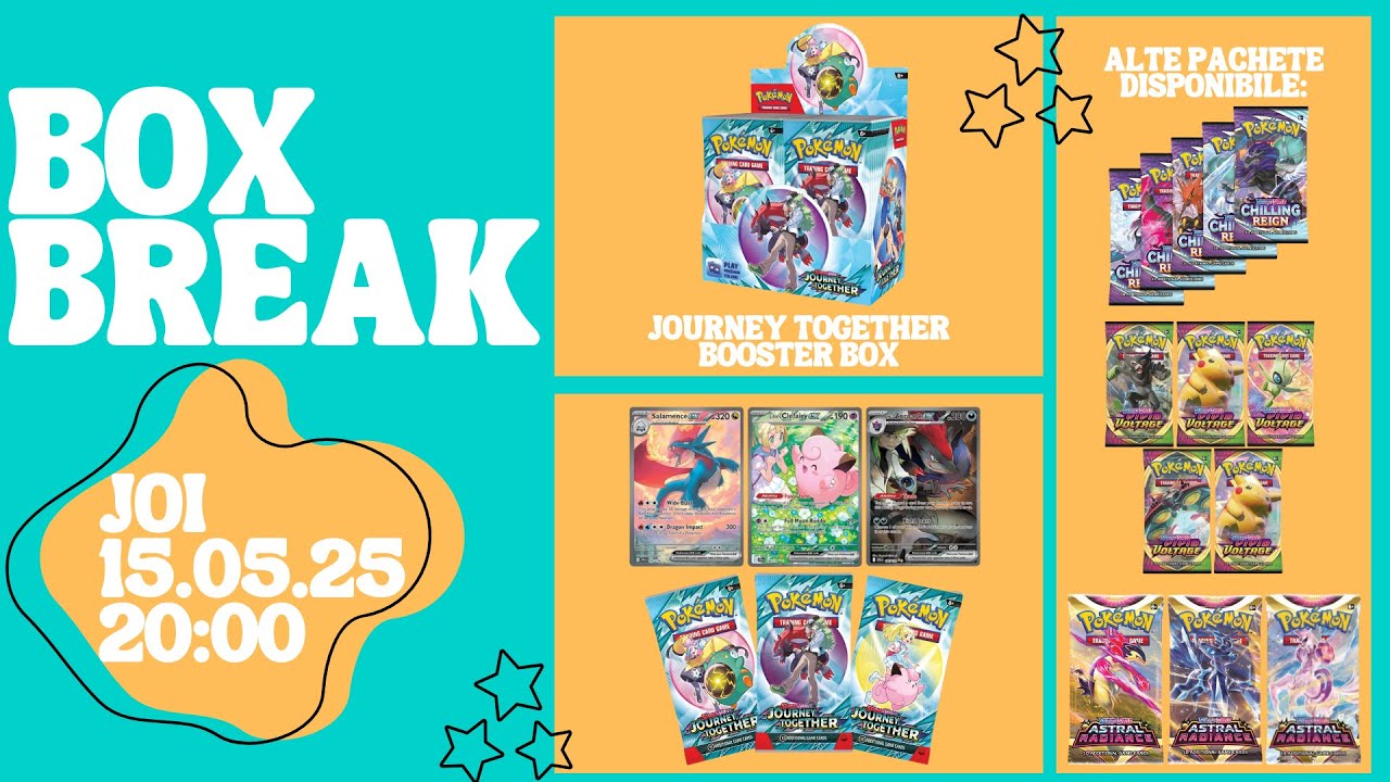 Box Break Pokemon Journey Together + Astral Radiance, Chilling Reign ...