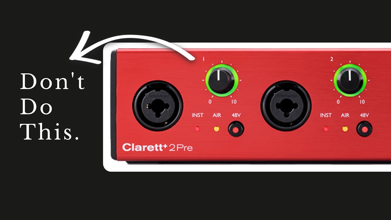The proper way to record guitars with an audio interface