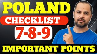 Poland Visa Checklist 2026 🔥 Important Points 7, 8 & 9 Explained | Poland Work Visa Documents Guide