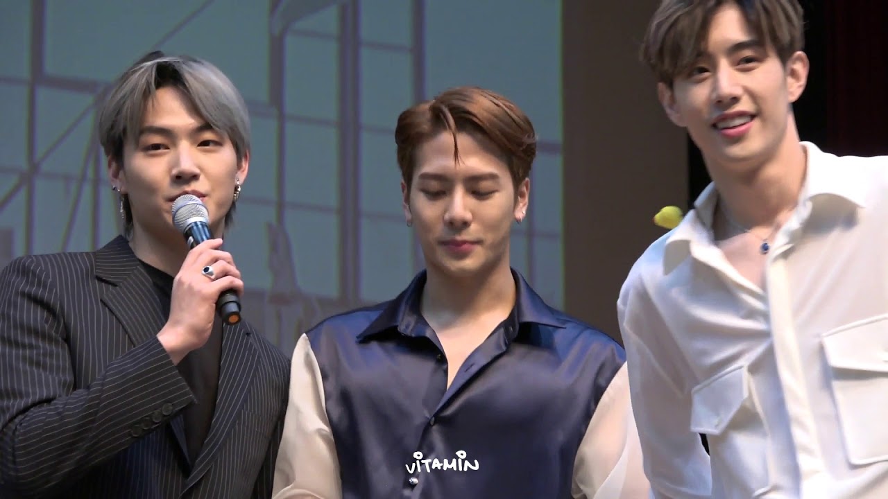 180928 여의도 팬사인회 jackson wang 잭슨 마무리는 기자사진 포즈