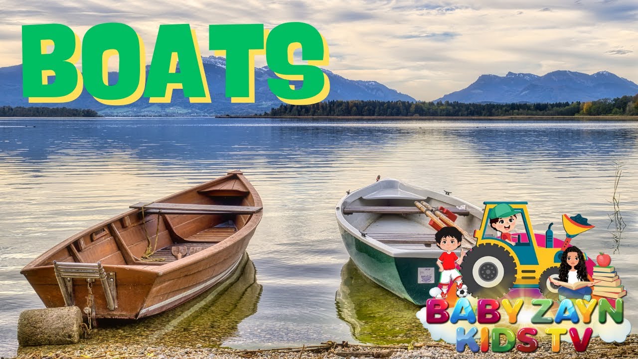 Boats, Boats, Everywhere!" 🚢🌊 | Fun Kids Song About Boats | BabyZayn Kids TV