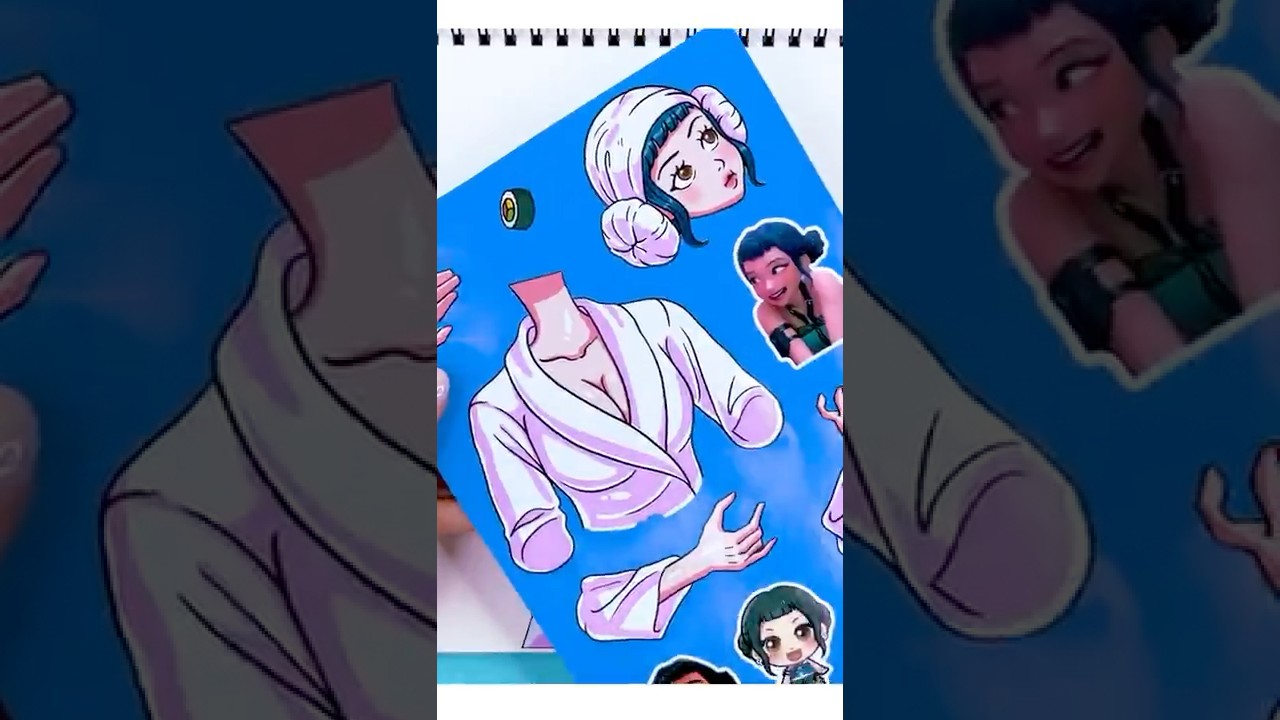 Наклейка KPOP DEMON HUNTERS «Милая парочка Mystery и Zoey» | Наклейка GoGo