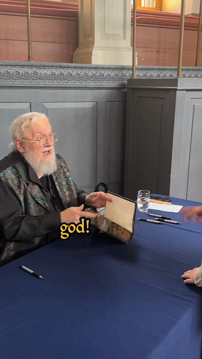 Getting George R.R Martin To Sign Hand-Painted Book by @MaisieMatildaArt