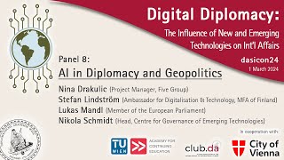 dasicon24: Digital Diplomacy | Panel 8: AI in Diplomacy and Geopolitics