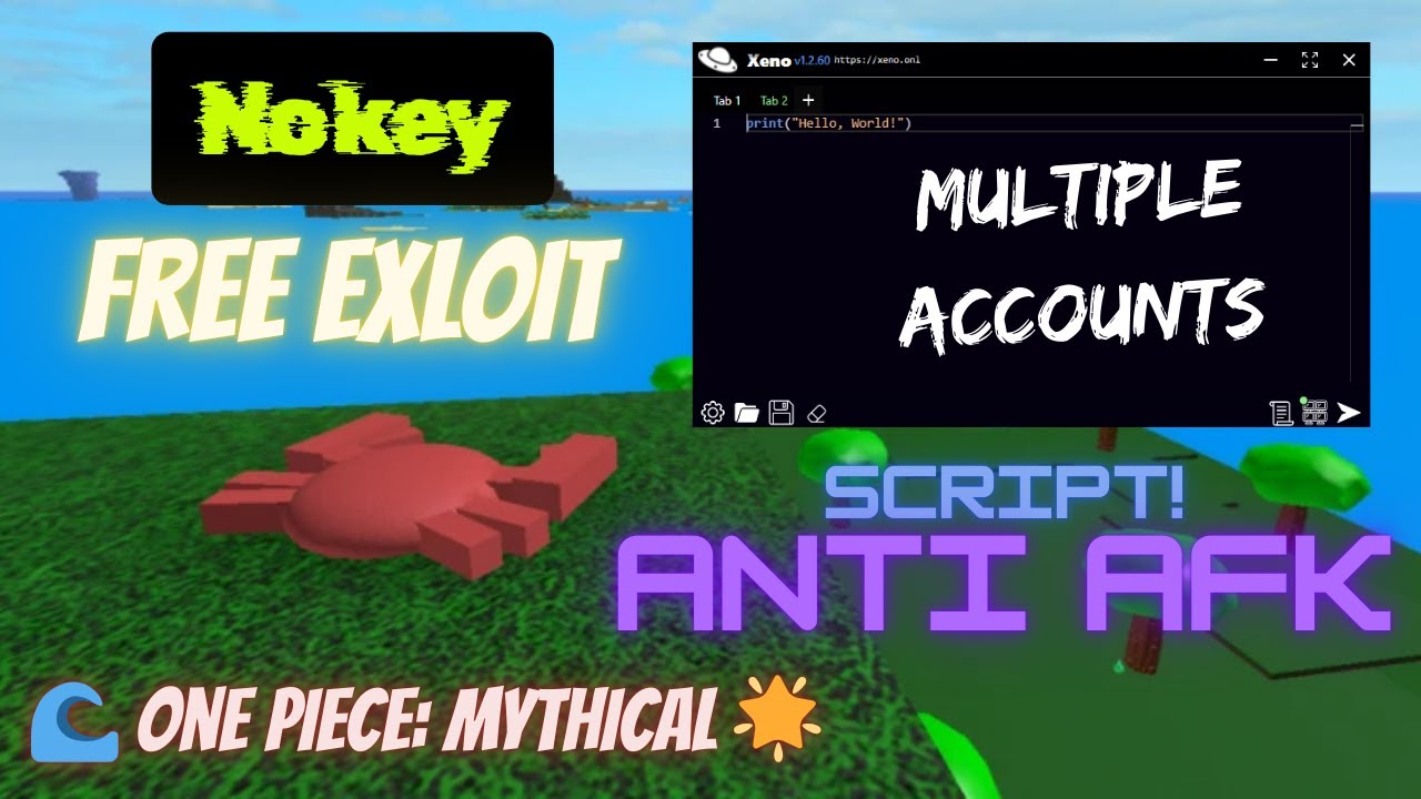 🌊 One Piece: Mythical 🌟| Cách Hack Nhiều Tài Khoản Anti-Afk Treo Compass