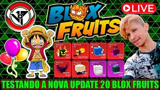 Blox Fruits ao vivo 🔴farmando para Update🔴doando frutas🔴 