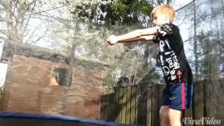 Two upv backflips in trampoline