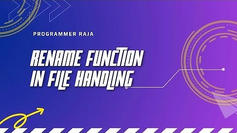 How to rename a file using C programming || rename() || Tutorial #66