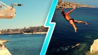 MALTA CLIFF JUMPING 2013