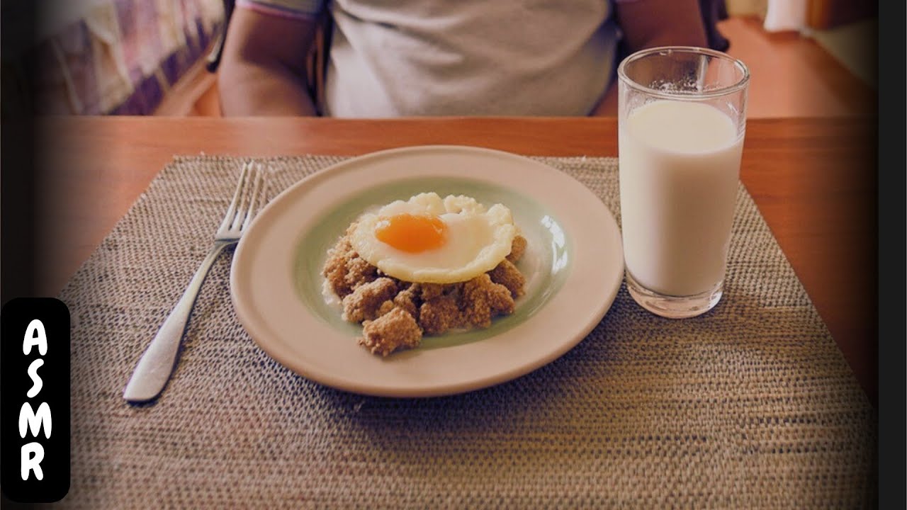 ASMR | Eating sounds 20+ Min. | Huevo, Atún y Leche. 🥛