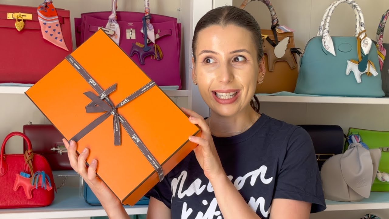 🍊 UNBOXING Mini Lindy from Hermes boutique! 😱 (and you won't BELIEVE the  colour!) 