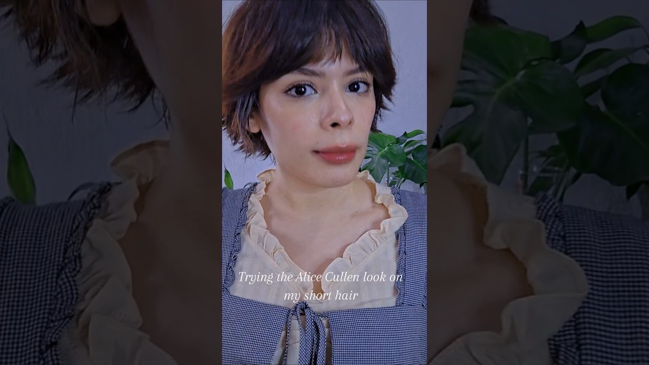 Trying Alice Cullen hair on my short hair 