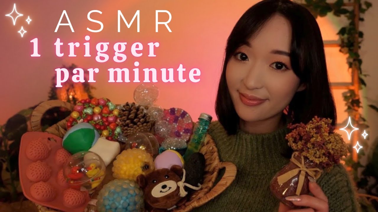 ASMR 🌙 1 trigger par minute pour bien dormir (très peu de paroles) ☁