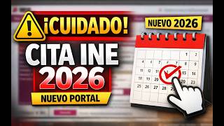 🚀 Nuevo portal del INE: así puedes sacar tu cita fácil y rápido