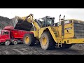 Caterpillar 992G Wheel Loader Loading Trucks With One Pass - Sotiriadis/Labrianidis Mining Works
